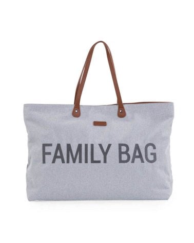 Bolso Family Bag Canvas de Childhome Gris
