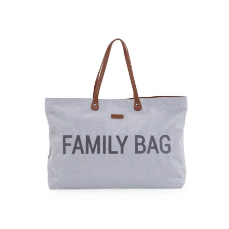 Bolso Family Bag Canvas de Childhome Gris