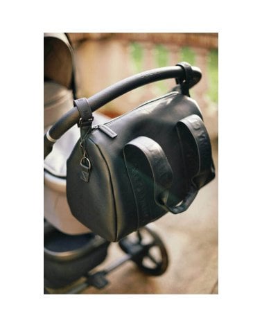 Bolso Mommy Club Signature Polipiel de Childhome Negro