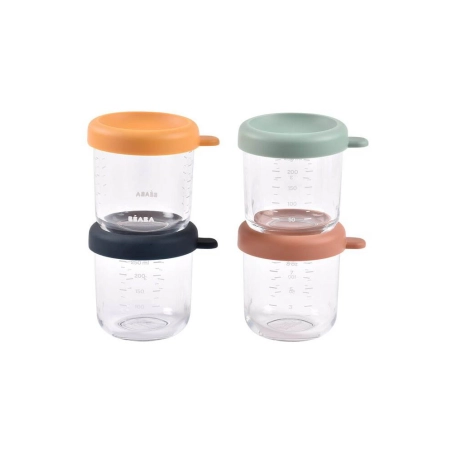 Pack de 4 de Tarros de Cristal 250ml de Béaba