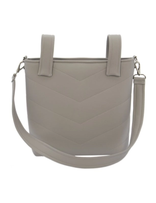 Bolso Talega Lisa de Rosy Fuentes Gris