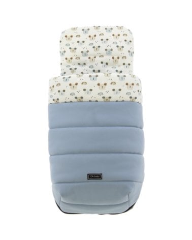 Saco de Capazo Bubu de Rosy Fuentes Azul Empolvado