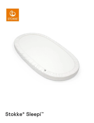 Sábana Bajera para Cuna Stokke Sleepi V3 Blanco