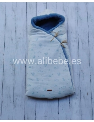 Saco Capazo Cruzado Telma Interior Mouton de Uzturre Azul