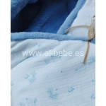 Saco Capazo Cruzado Telma Interior Mouton de Uzturre Azul