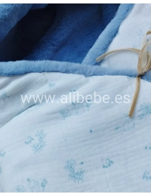 Saco Capazo Cruzado Telma Interior Mouton de Uzturre Azul