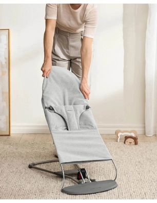 Hamaca Bliss Woven Melange de BabyBjörn Gris Claro
