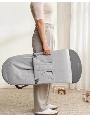 Hamaca Bliss Woven Melange de BabyBjörn Gris Claro