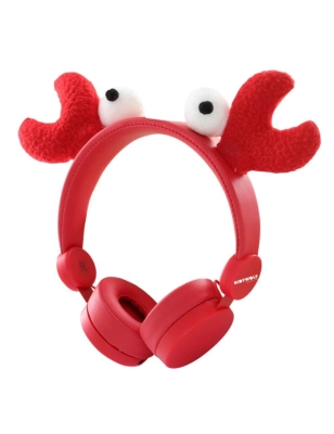 Kidyears Cascos para Música de Kidywolf Cangrejo
