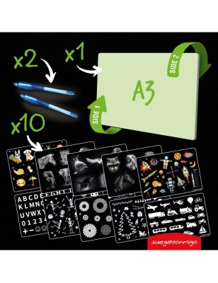 Pizarra Mágica Fluorescente de Pintafluo