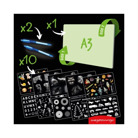 Pizarra Mágica Fluorescente de Pintafluo