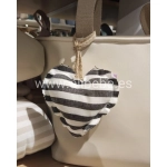 Colgante Corazón Ragazzi de Giraffa Bianca e Blu Negro