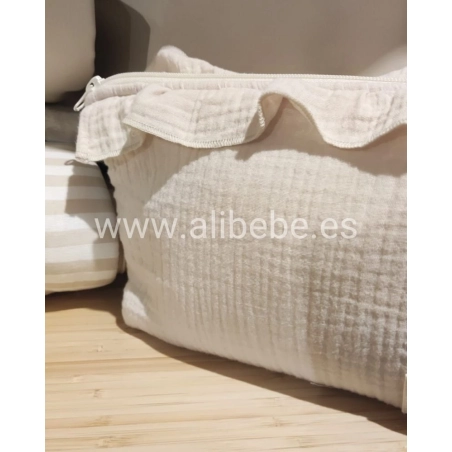 Neceser Only Bambula con Volante de Giraffa Bianca e Blu