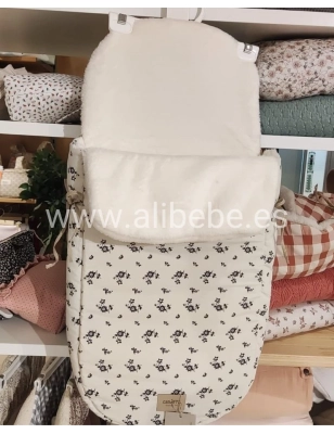 Saco Cuco Greta Pelo de Giraffa Bianca e Blu
