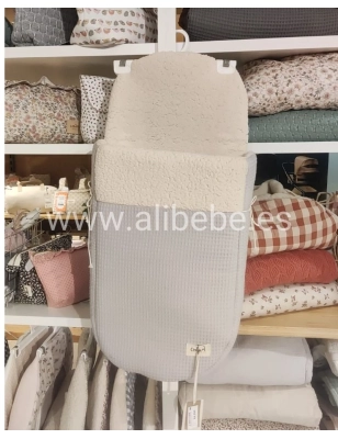 Saco Cuco Only Gofre Giraffa Bianca e Blu Gris Perla