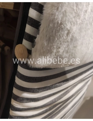 Saco de Silla Buga Ragazzi Pelo de Giraffa Bianca e Blu Negro