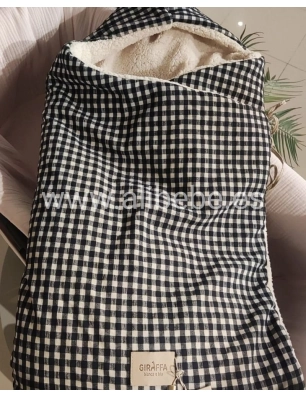 Saco Cuco Capucha Luigi Borreguito de Giraffa Bianca e Blu