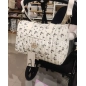 Bolso Zip Greta de Giraffa Bianca e Blu