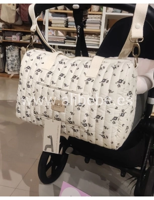 Bolso Zip Greta de Giraffa Bianca e Blu