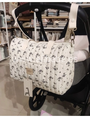 Bolso Zip Greta de Giraffa Bianca e Blu