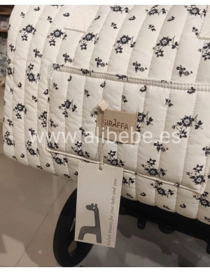 Bolso Zip Greta de Giraffa Bianca e Blu