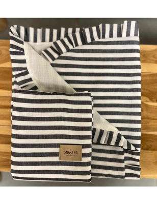 Toquilla Ragazzi Interior Bámbula de Giraffa Bianca e Blu Negro