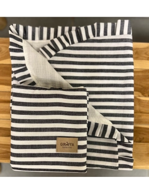 Toquilla Ragazzi Interior Bámbula de Giraffa Bianca e Blu Negro