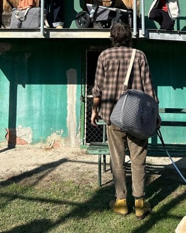 Maleta Maternal Luigi de Giraffa Bianca e Blu