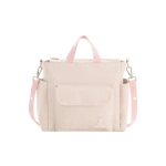 Bolso Maternal Pack Lino de Cambrass Rosa
