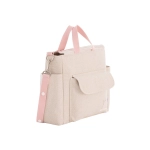 Bolso Maternal Pack Lino de Cambrass Rosa