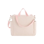 Bolso Maternal Pack Lino de Cambrass Rosa