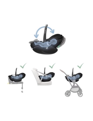 Silla de Coche Portabebé Maxi-Cosi Pebble 360 Pro² Twillic Black