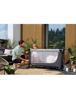 Cuna de Viaje Leody de Kinderkraft Gris