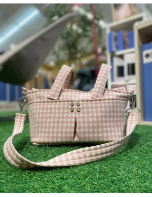 Mini Talega Patri Vichy de Rosy Fuentes Rosa