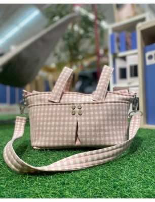 Mini Talega Patri Vichy de Rosy Fuentes Rosa
