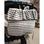 Bolsa Sweet Ragazzi de Giraffa Bianca e Blu Negro