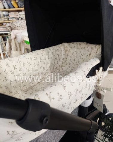 Funda de Capazo Reversible de Babyshower Olive Bloom