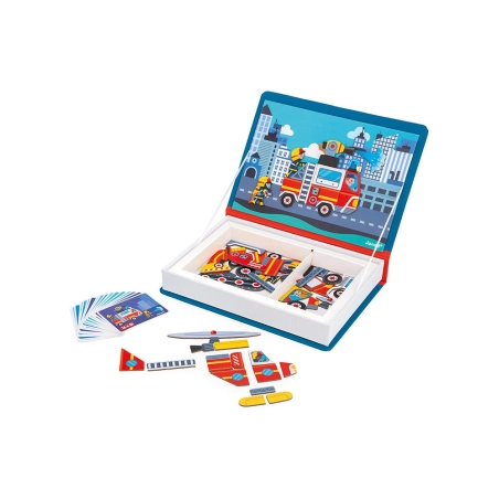 Libro Magnético Mg´Book Bomberos de Janod