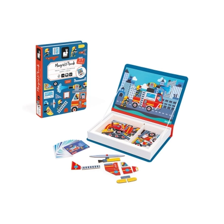 Libro Magnético Mg'Book Bomberos de Janod
