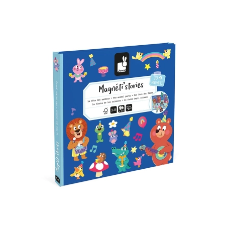 Libro Magnético Mg´Stories Fiestas de Animales de Janod
