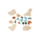 Lote de 4 Puzzles Evolutivos Dino de Janod