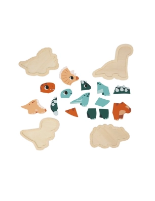 Lote de 4 Puzzles Evolutivos Dino de Janod