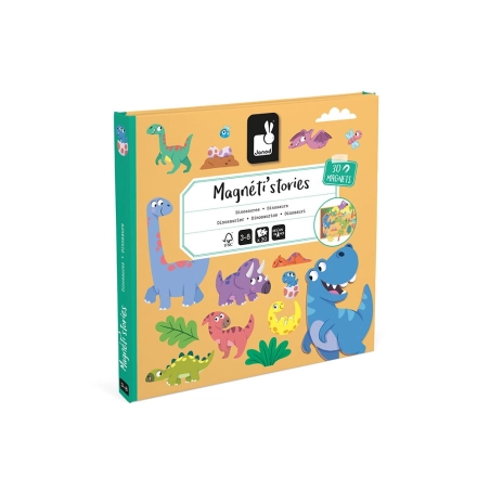Libro Magnético Mg'Stories Dinosaurios de Janod