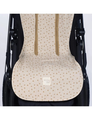 Colchoneta Poppy Corazones de Walking Mum Canela