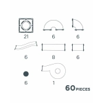 Pack Compacto de 60 Bolas para Correr Intenso CleverClixx