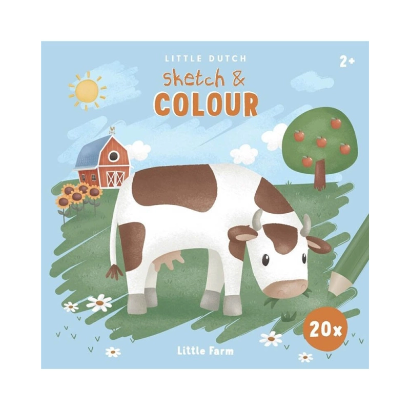 Libro para Colorear Little Farm de Little Dutch