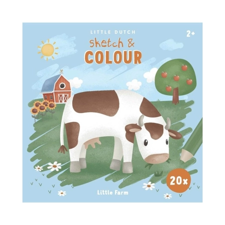 Libro para Colorear Little Farm de Little Dutch