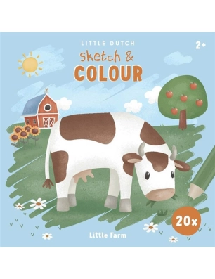 Libro para Colorear Little Farm de Little Dutch