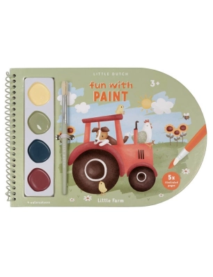 Libro para Colorear con Acuarelas Little Farm de Little Dutch