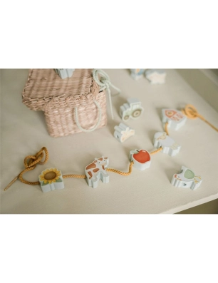 Figuras de Madera para Enlazar Little Farm de Little Dutch